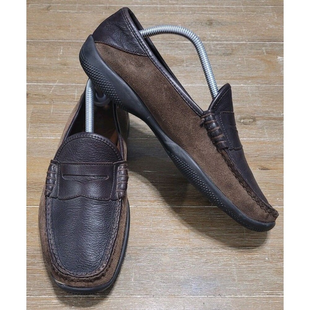 Allen Edmonds Hyde 8.5 D Brown Slip On Penny Loafer Men's Dress Shoes Classic